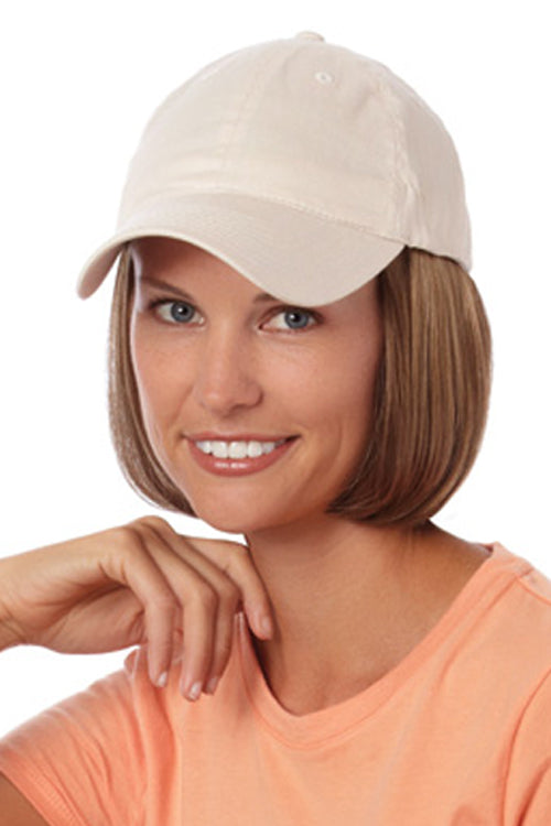 Short Hat Beige by Henry Margu in Dark strawberry blonde with dark blonde highlights (27AH)