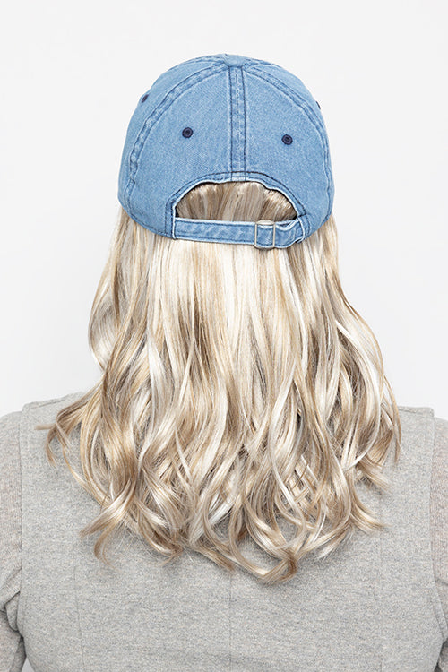 Wavy Hat Denim by Henry Margu in Light ash blonde with platinum blonde highlights (10/613)