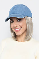 Classic Hat Denim by Henry Margu in Light ash blonde with platinum blonde highlights (10/613)