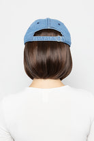 Short Hat Denim Hair by Henry Margu in Chestnut brown with auburn highlights (6H)