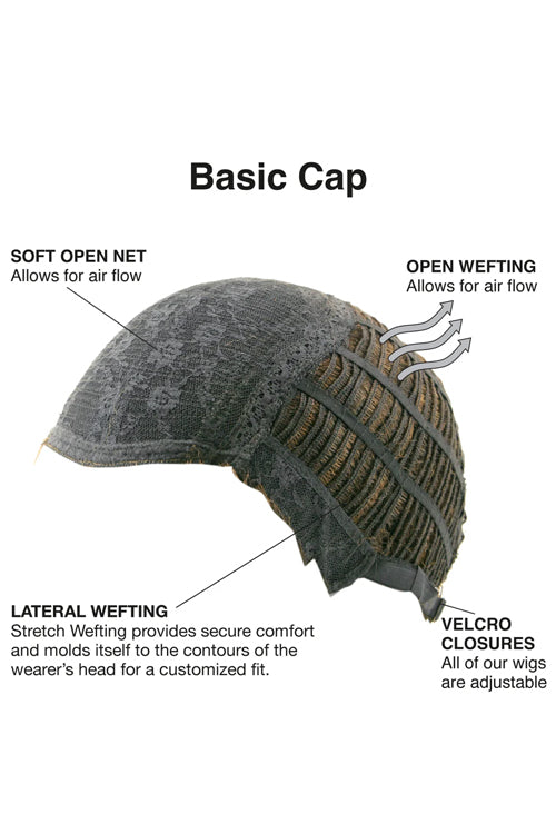 Pixie Lite Wig by TressAllure cap constrution