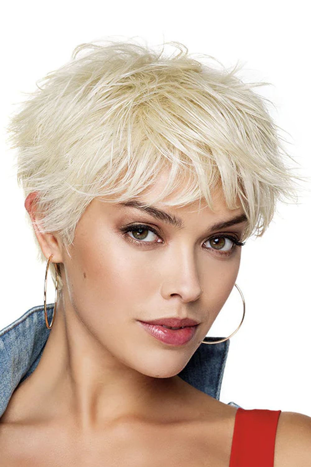 Brushed Pixie Wig by TressAllure in Silver Moon (23R) Platinum Blonde