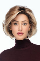 Charlotte Realistic Wig by TressAllure in Cappuccino Light (EL12/22/8) Blend Light Golden Brown w Gold Blonde, Rooted Medium Brown w Gold Blonde Highlights