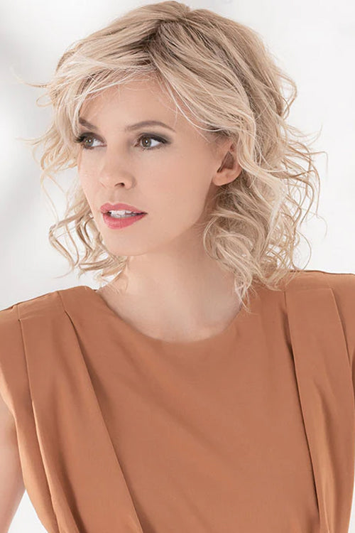 Eclat Deluxe Wig by Ellen Wille in Sandy Blonde Rooted (16.25.26) | Medium Blonde and Lightest/Light Golden Blonde Blend with Shaded Roots