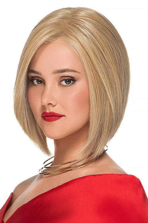 Euro Chic Wig by TressAllure in Berry Cream Lighted (EL27/25/88) Blend of light Auburn n Gold Blonde, w Platinum Gold Highlights