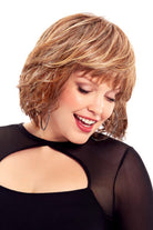 Flawless Waves Wig by TressAllure in Caramel Cream Lighted (EL12/22/R8) Light Golden Brown with Gold Blonde Highlights and Face Framing Highlights