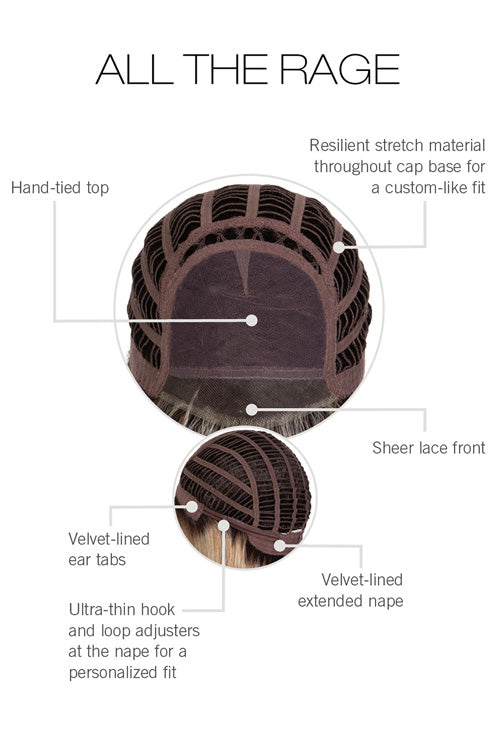 All The Rage Wig by Gabor cap construction