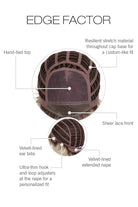 Edge Factor Wig by Gabor cap construction