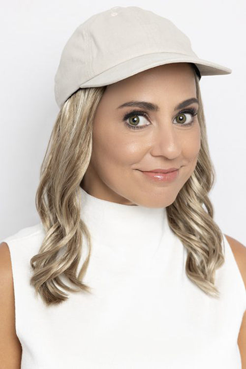 Wavy Hat Beige by Henry Margu in Dark Blonde with Light Wheat Blonde highlights (14H)