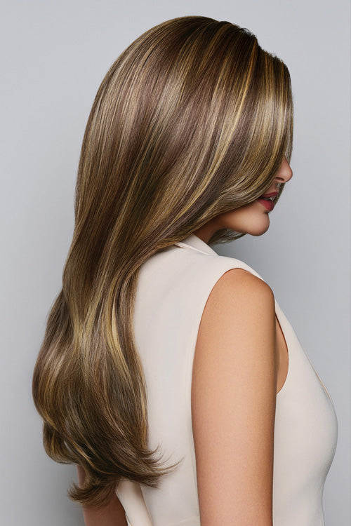 Feature Length Wig by Raquel Welch in Shaded Honey Pecan (RL11/25SS)