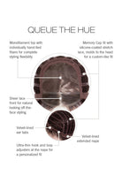 Queue the Hue by Raquel Welch cap construction