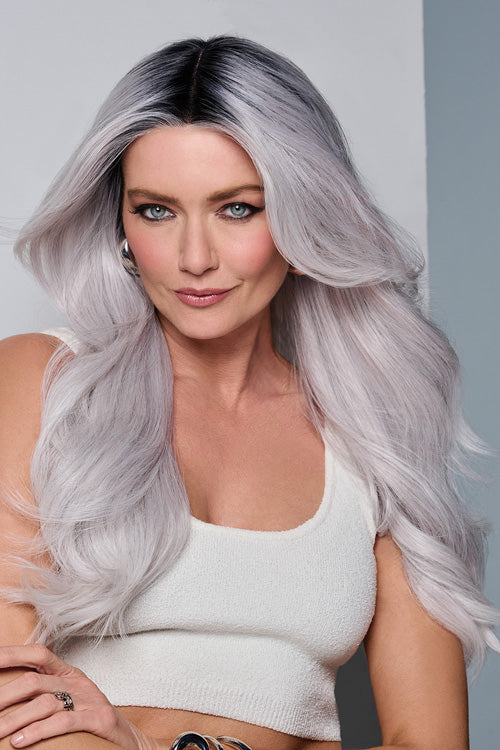 Queue the Hue by Raquel Welch in Gray Lavender