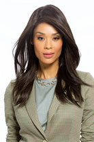 Sensational Wig by TressAllure in Cocoa Gleam (2/4R) Very Dark Brown w Highlights