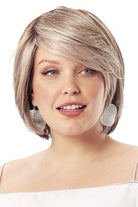Sheer Joy Wig by TressAllure in Smoky Toffee (52/38/49/R8) 3 Tone Grey Rooted Medium Brown