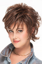 Short Shag Wig by TressAllure in Copper Sunrise (27/30/33H) Auburn Blend Highlighted