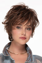 Short Shag Wig by TressAllure in Copper Sunrise (27/30/33H) Auburn Blend Highlighted