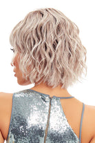 Trend Wig by TressAllure in Whisper Front (56/60/R8) Light Grey Silver Blend Rooted Medium Brown