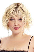 Trend Wig by TressAllure in Amber Radiance (24/102/R12) Golden Blonde Highlighted Platinum Rooted Light Golden Brown