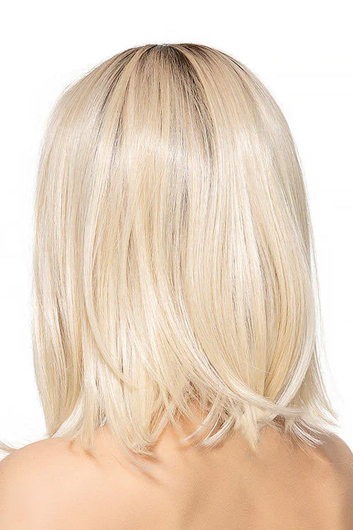 Undercut Bob Wig by TressAllure in Chilled Vanilla (613/1001/R18) Vanilla Blonde White Blend Rooted Ash Brown