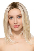 Undercut Bob Wig by TressAllure in Chilled Vanilla (613/1001/R18) Vanilla Blonde White Blend Rooted Ash Brown