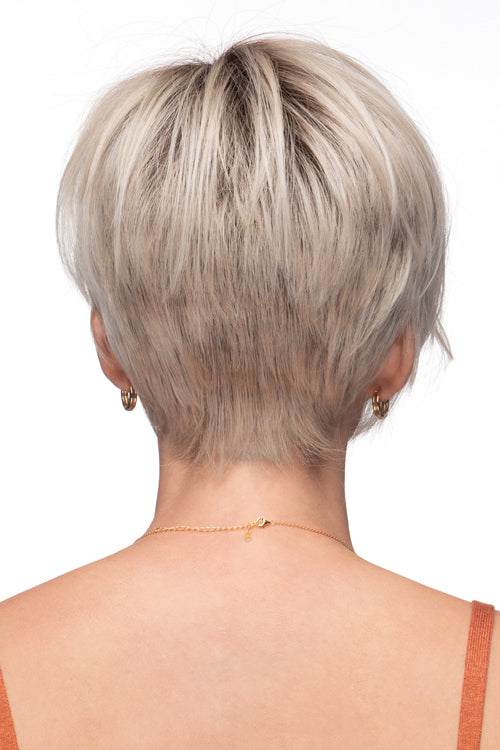 Vale By Estetica in Iced Blonde Dusted w Soft Sand n Golden Brown Roots (SILVERSUNRT8)