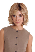 Flawless Waves Wig by TressAllure in Desert Hombre (17/23/R8) Pale Auburn Beige Blonde Blend Rooted Medium Brown