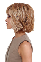 Flawless Waves Wig by TressAllure in Desert Hombre (17/23/R8) Pale Auburn Beige Blonde Blend Rooted Medium Brown