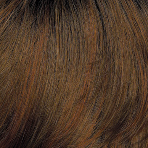 Golden Brown with Light Auburn highlights and Dark Brown roots (12GR)