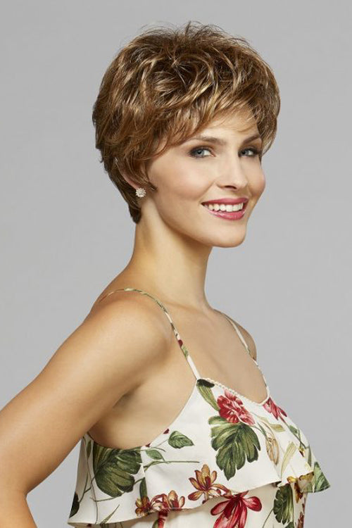 Elena by Henry Margu in Medium Brown with Gold Blonde and Strawberry and Auburn highlights (8/27/33H)