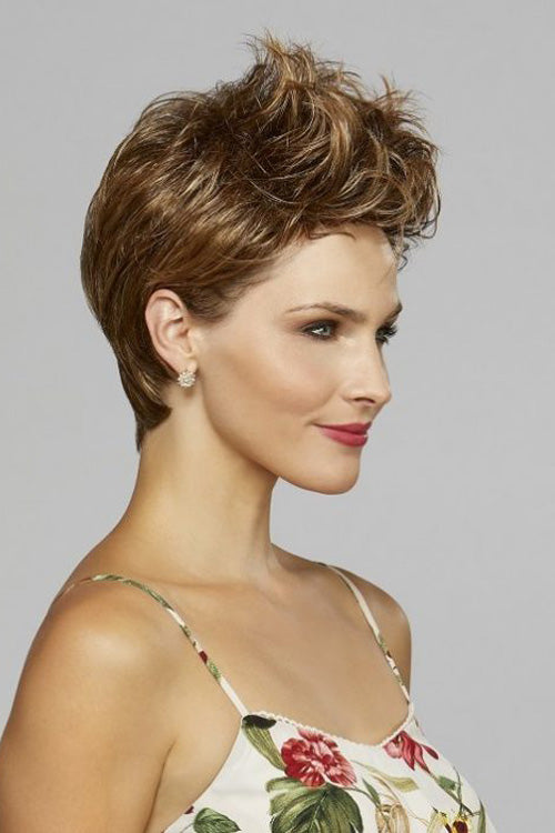 Elena by Henry Margu in Medium Brown with Gold Blonde and Strawberry and Auburn highlights (8/27/33H)