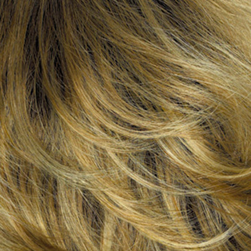 Gold Blonde with Light Blonde highlights and Brown roots (26GR)