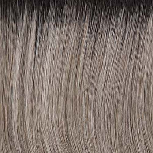 Silver White Highlighted w Light Grey Light Brown Black roots (38/56GR)