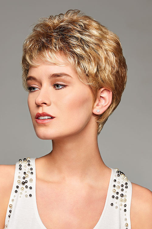 Monica by Henry Margu in Gold Blonde with Light Blonde highlights and Brown roots (26GR)