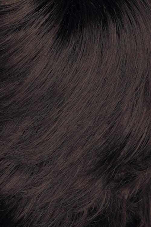 Dark Brown with Medium Brown highlights and Black roots (4GR)