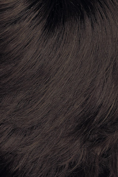 Dark Brown with Medium Brown highlights and Black roots (4GR)