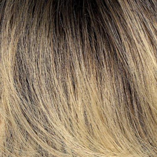Wheat Blonde with Light Gold Blonde highlights and Brown roots (614GR)