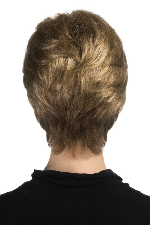 Billie By Estetica in Light Brown w Chunky Golden Blonde Highlights and Dark Brown Roots (RH12/26RT4)