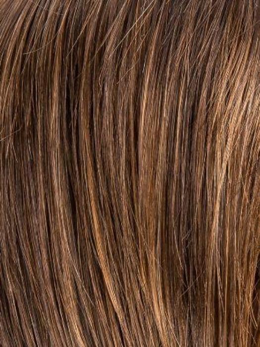 Chocolate Rooted (6.30.4) | Medium to Dark Brown base with Light Reddish Brown highlights and Dark Roots
