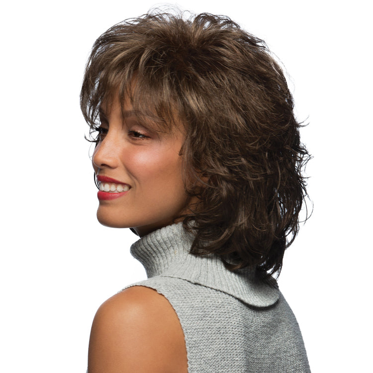 Compliment By Estetica in Golden Brown w Dark Blonde Highlights on Top (R14/8H)