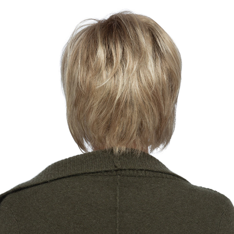 Devin By Estetica in Dark Blonde w Lightest Blonde Highlights n Golden Brown Roots (RH1488RT8)