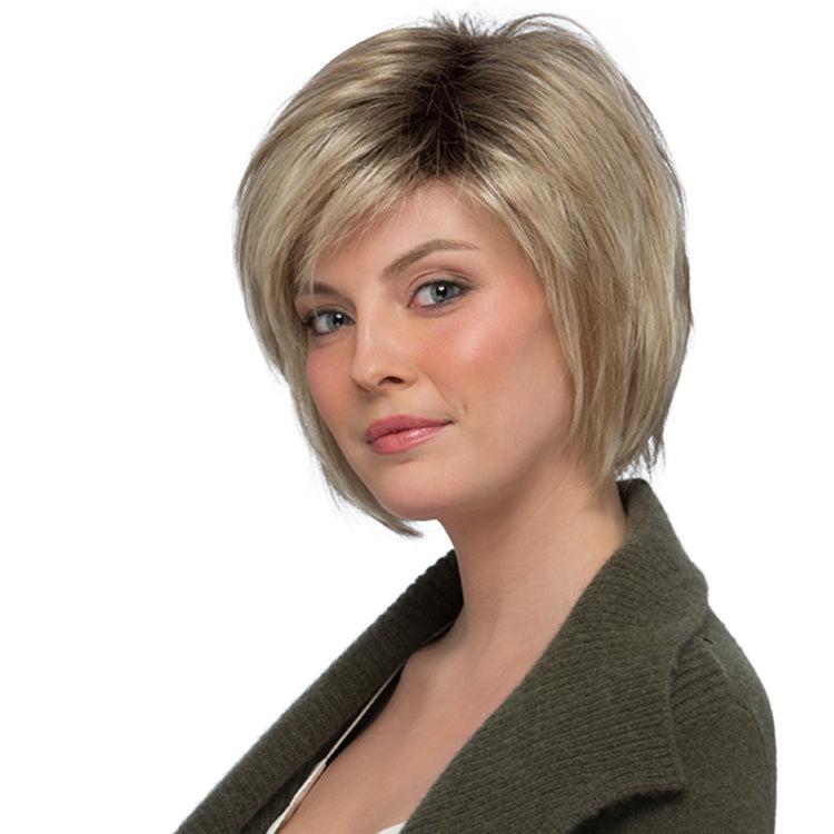 Devin By Estetica in Dark Blonde w Lightest Blonde Highlights n Golden Brown Roots (RH1488RT8)