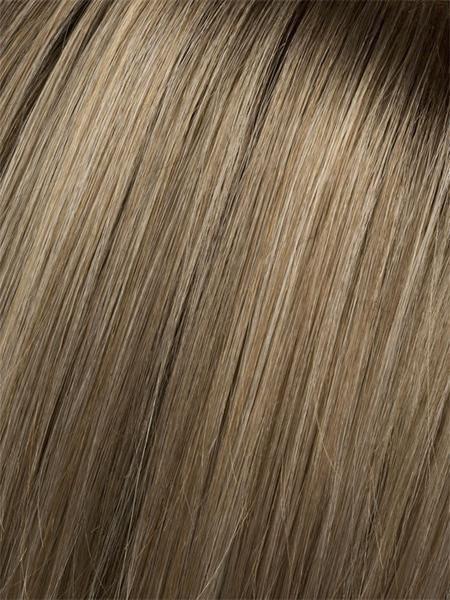 Champagne Rooted (22.20.25) | Light Beige Blonde, Medium Honey Blonde, and Platinum Blonde blend with Dark Roots