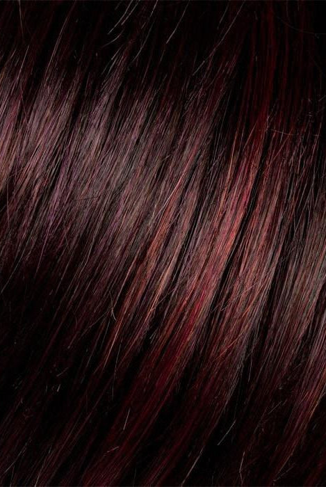 Aubergine Mix (131.133.132) | Darkest Brown with hints of Plum at base and Bright Cherry Red and Dark Burgundy Highlights