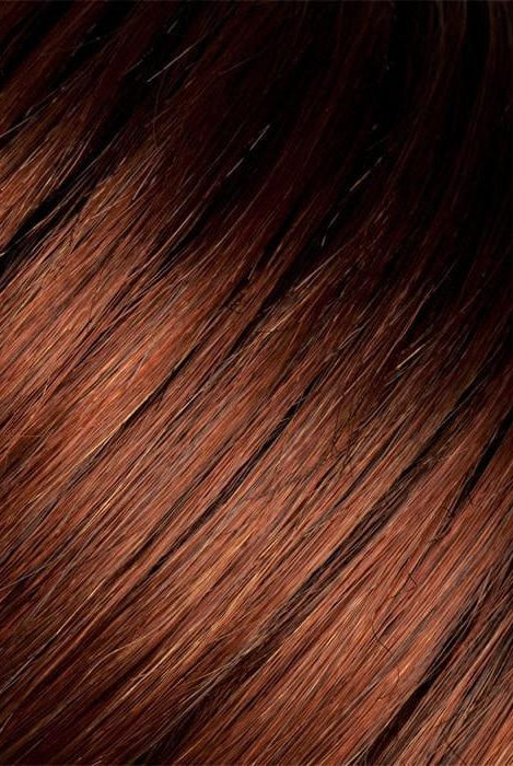 Auburn Rooted | Dark Auburn, Bright Copper Red, and Warm Medium Brown blend with Dark Roots