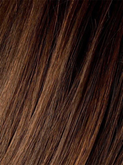 Chocolate Rooted | Medium to Dark Brown base with Light Reddish Brown highlights