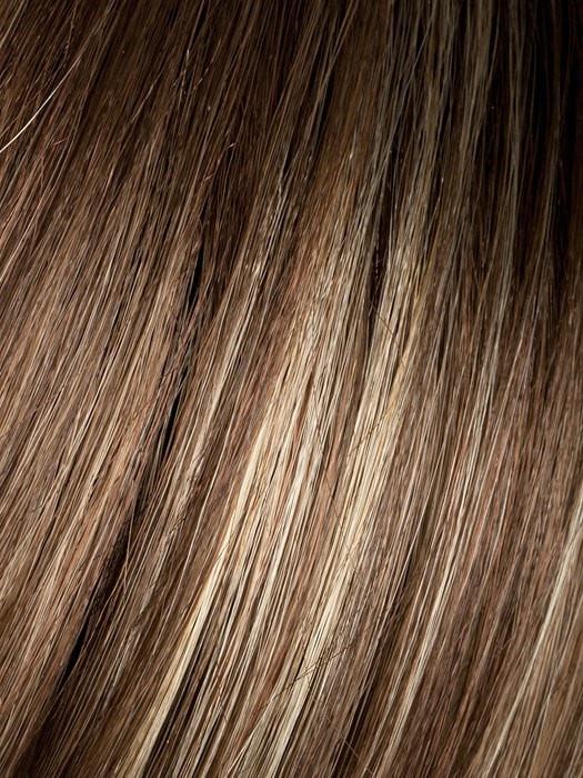 Light Bernstein Rooted (12.26.27) | Light Auburn, Light Honey Blonde, and Light Reddish Brown blend and Dark Roots