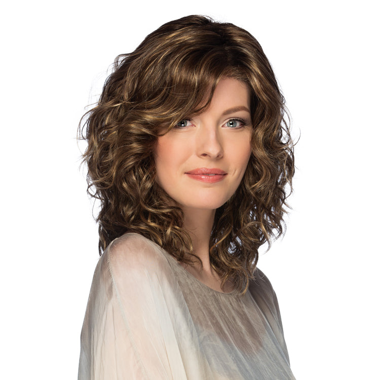 Finn By Estetica in Caramel Kiss with Dark Brown Roots (CKISSRT4)