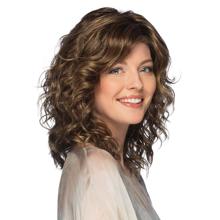 Finn By Estetica in Caramel Kiss with Dark Brown Roots (CKISSRT4)