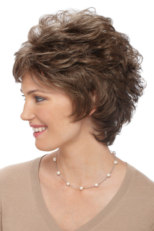 Katie By Estetica in Golden Brown w Dark Blonde Highlights on Top (R14/8H)