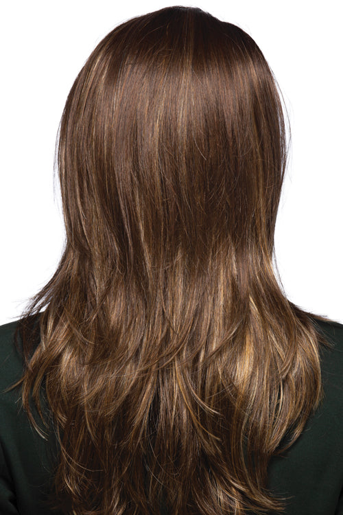 Estetica wig- brown with sold blond highlight